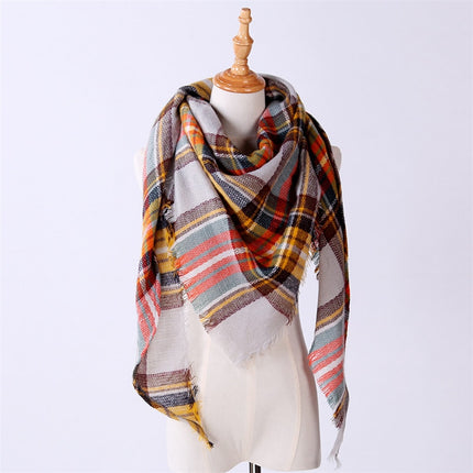 Women's Autumn Plaided Scarf - Wnkrs