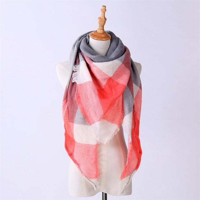 Women's Autumn Plaided Scarf - Wnkrs