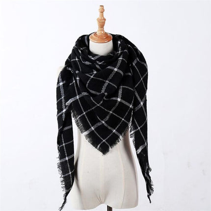 Women's Autumn Plaided Scarf - Wnkrs