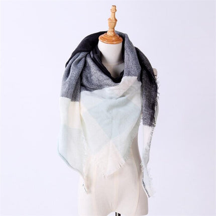 Women's Autumn Plaided Scarf - Wnkrs