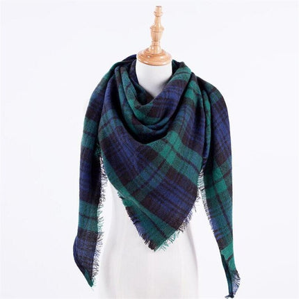 Women's Autumn Plaided Scarf - Wnkrs