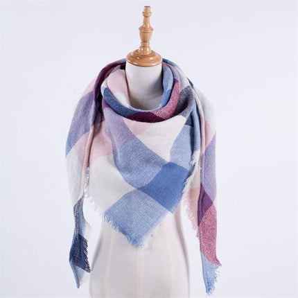 Women's Autumn Plaided Scarf - Wnkrs