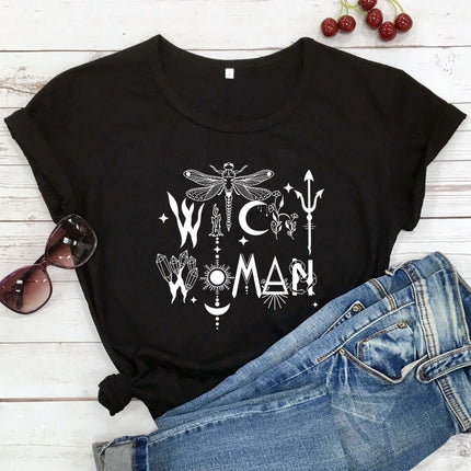 Women's Witchy Cotton T-Shirt - Wnkrs