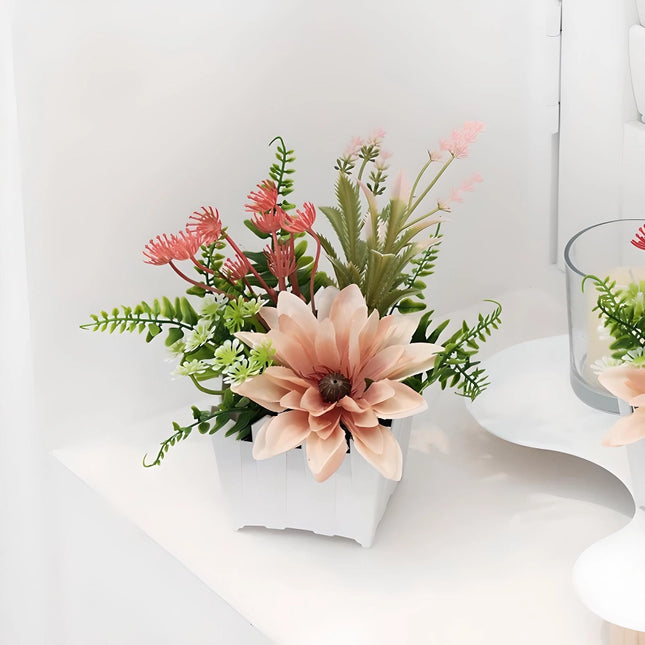 Plante artificielle en pot pour la décoration de la maison et du bureau