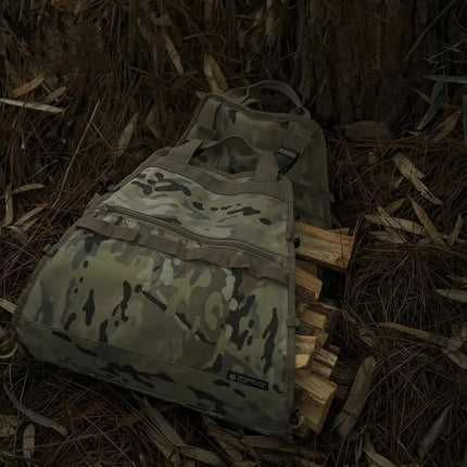 Bolsa impermeable para almacenar leña con camuflaje para exteriores