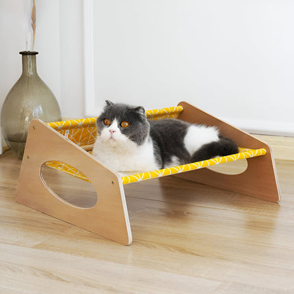 Hamac pour chat en bois massif