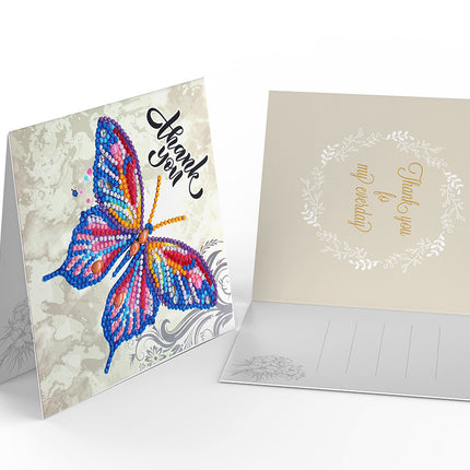 Birthday Card Thank You Card DIY Dot Diamond Blessing Card 5D Diamond Painting - Wnkrs