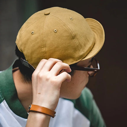 Casquette de golf en denim surdimensionnée et élégante pour homme