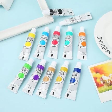 Coffret de 12 couleurs de gouache 12 ml – Peintures portables et vibrantes pour artistes