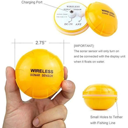 Portable Rechargeable Wireless Fish Finder with Sonar Sensor - Wnkrs