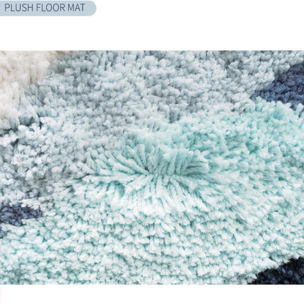 Tapis antidérapant pour chambre d'enfant Blue Waves