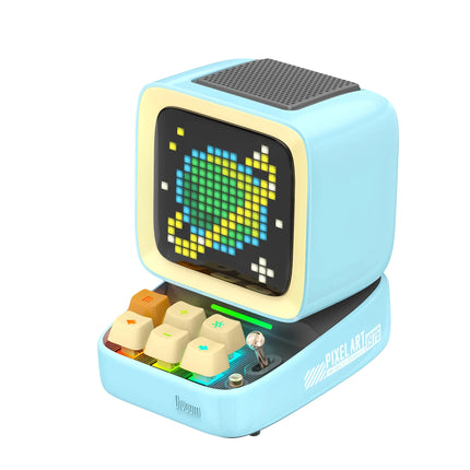 Retro Pixel Art Game Bluetooth Speaker with 16x16 LED App-Controlled Front Screen