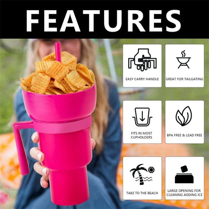 Multi-Purpose Portable Snack and Drink Tumbler - Wnkrs