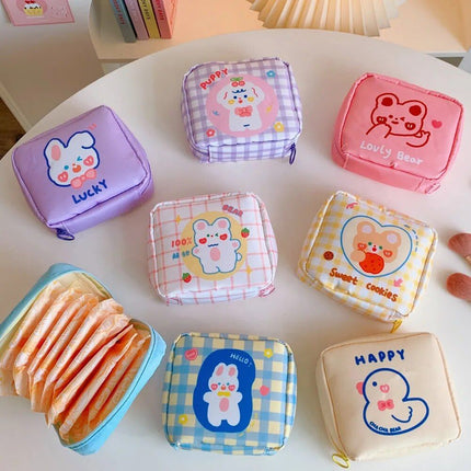 Korean Cartoon Bear Sanitary Napkin Organizer - Wnkrs