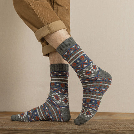 Lot de 5 paires de chaussettes unisexes épaisses et chaudes