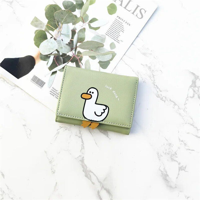 Charming Duck-Themed Mini Women's Wallet - Wnkrs