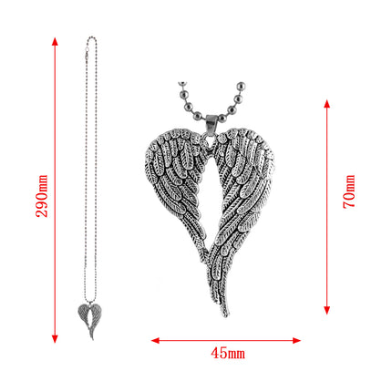 Pendentif de voiture en forme d'aile d'ange - Ornement élégant à suspendre au rétroviseur pour des intérieurs de voiture élégants