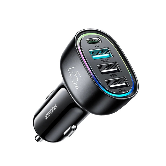 Chargeur de voiture 4 en 1 45 W avec PD3.0 et QC3.0 pour une charge rapide