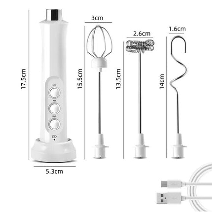 3-in-1 Handheld Electric Milk Frother and Mixer - Wnkrs