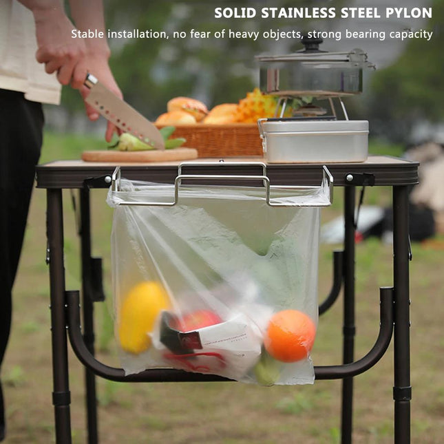 Cintre à déchets compact pour l'extérieur pour le camping et les pique-niques