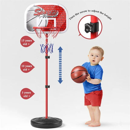 Adjustable Height Basketball Hoop Stand Set for Kids - Wnkrs