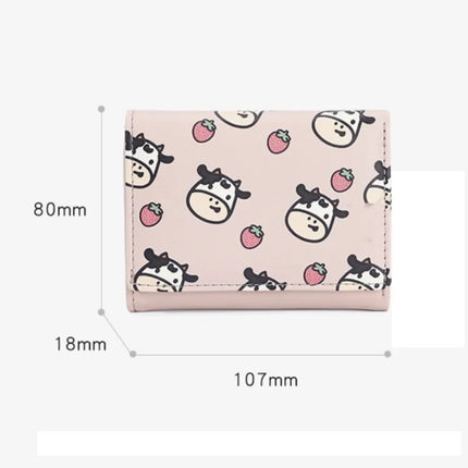 Chic Cow Print Tri-fold Women's Wallet - Wnkrs