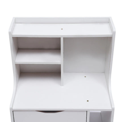 Modern Minimalist Nightstand with Dual Storage Drawers and Shelf - Wnkrs