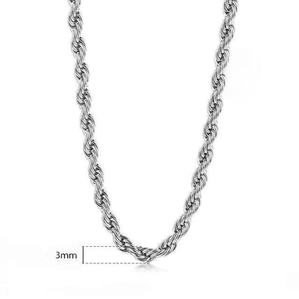 New Fashion Twisted Rope Link Chain - Wnkrs