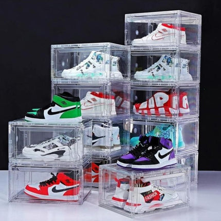 Clear Acrylic Stackable Shoe Boxes - Wnkrs