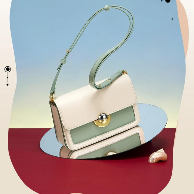 Sac à bandoulière et sac à bandoulière tendance vert pour femme