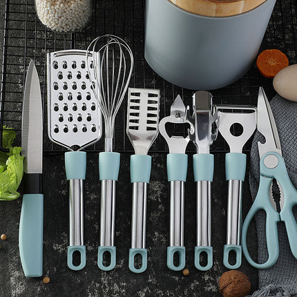 Stainless Steel Kitchen Gadgets Household Kitchen Utensils Tray Peeler Egg Beating Scissors Gifts - Wnkrs