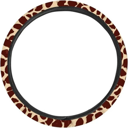 Giraffe Print Car Steering Wheel Cover - Wnkrs