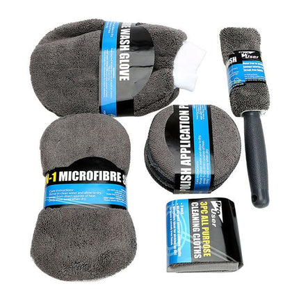 9-Piece Premium Microfiber Car Cleaning Kit - Wnkrs