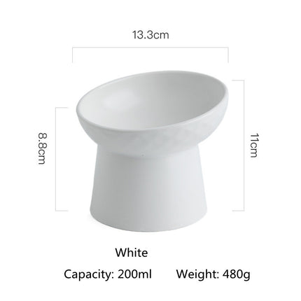 Gamelle surélevée en céramique pour animaux de compagnie