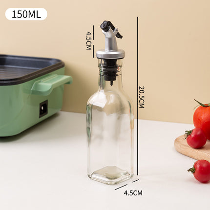 Botella de aceite de oliva de plástico transparente a prueba de fugas