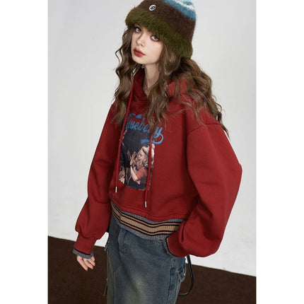 Red Fleece Hoodies for Women