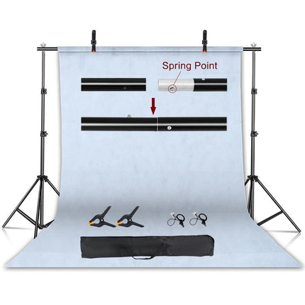 Adjustable Multi-Purpose Photography Background Stand Kit with Chroma Key Screen - Wnkrs