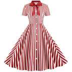 Red / White Dress / XL