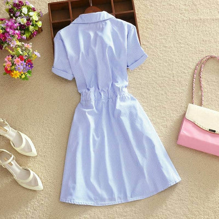 Elegant Striped Cotton Shirt Dresses Dresses W Women Women's Clothing &amp; Accessories  https://wnkrs.com/product/elegant-striped-cotton-shirt-dresses/