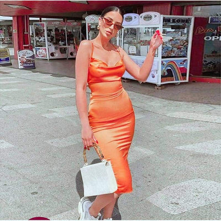 Long Satin Bodycon Dress for Women Dresses W Women Women's Clothing &amp; Accessories  https://wnkrs.com/product/long-satin-bodycon-dress-for-women/