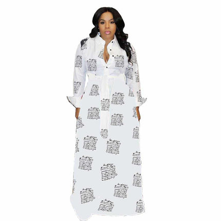 Turn Down Collar Maxi Dress - Wnkrs