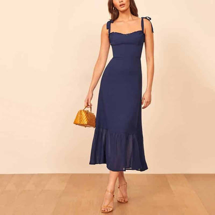 Women's Casual Ruffled Maxi Dress - Wnkrs