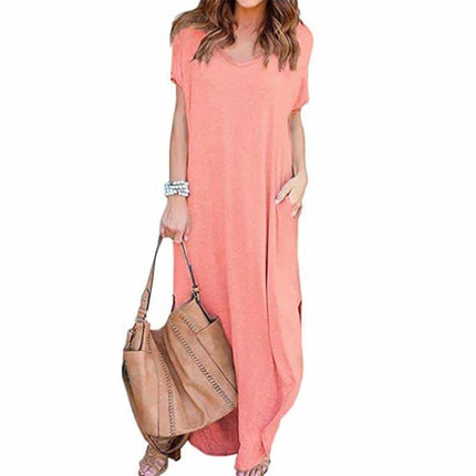 Women&#8217;s V-Neck T-Shirt Maxi Dress Dresses W Women Women's Clothing &amp; Accessories  https://wnkrs.com/product/womens-v-neck-t-shirt-maxi-dress/