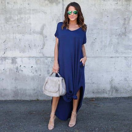 Women&#8217;s V-Neck T-Shirt Maxi Dress Dresses W Women Women's Clothing &amp; Accessories  https://wnkrs.com/product/womens-v-neck-t-shirt-maxi-dress/