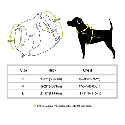 Harnais réfléchissant en nylon anti-traction pour chiens de taille moyenne à grande