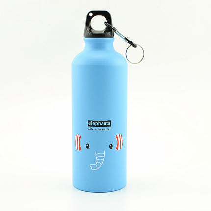 Portable 500ml Aluminum Alloy Water Bottle for Camping and Cycling