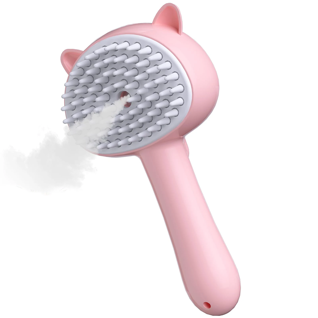 Pet Mist Grooming Brush with Switchable Spray