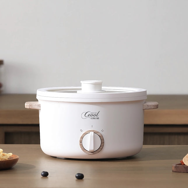 Mini olla eléctrica multifunción con vaporera para alimentos