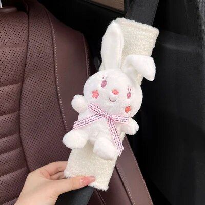 Plush Heart Frog Car Safety Belt Shoulder Cover - Wnkrs