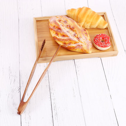 Wooden Bamboo Food Tongs